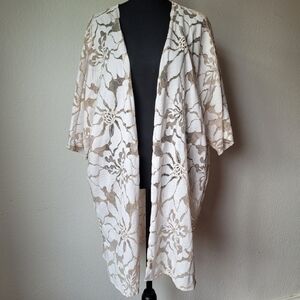 NWT Anne KleinWomen's Oversized Sheer Cardigan with Side SlitsStyle